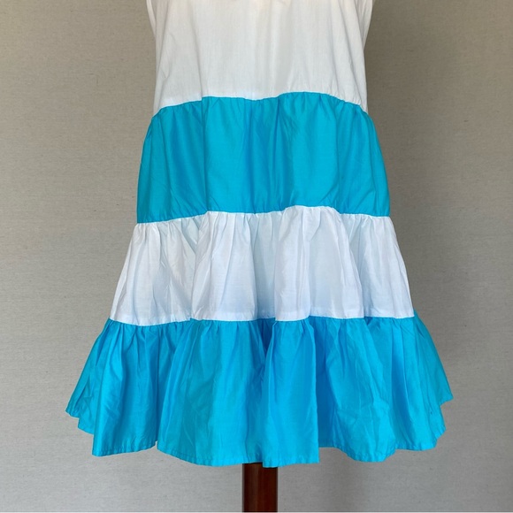 Solid & Striped The Brianna Striped Halter Tiered Ruffle Dress - Picture 4 of 14